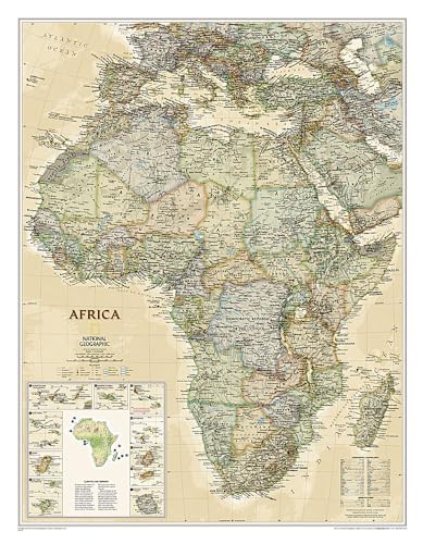 Africa Executive laminiert: Wall Maps Continents (National Geographic Reference Map)